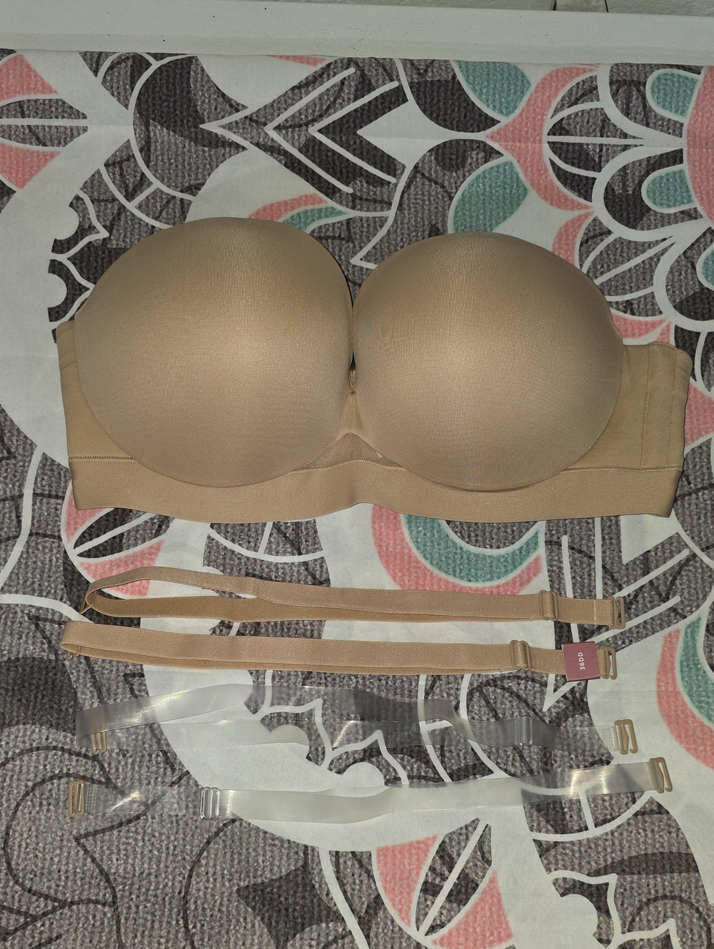 Strapless Convertible Nude Bra